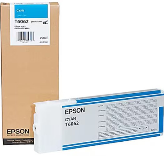 Tusz Oryginalny Epson T6062 C13T606200 cyan